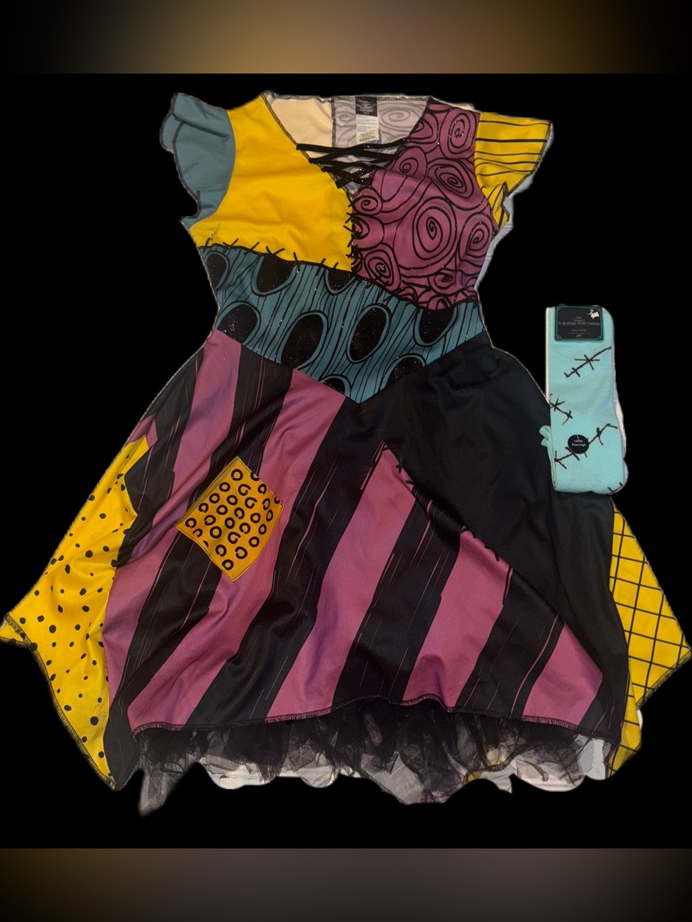 Disney’s Nightmare Before Christmas NBC Sally Dress & Socks Size M (8-10)